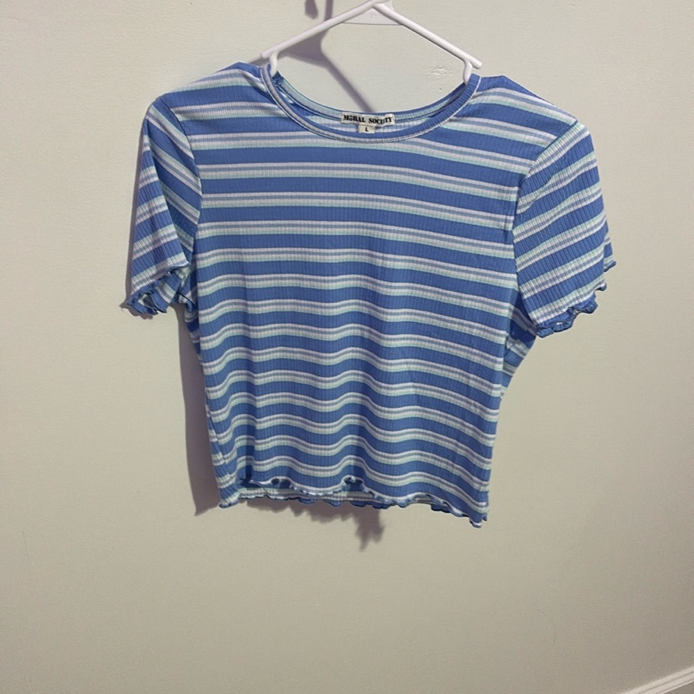 striped crop top